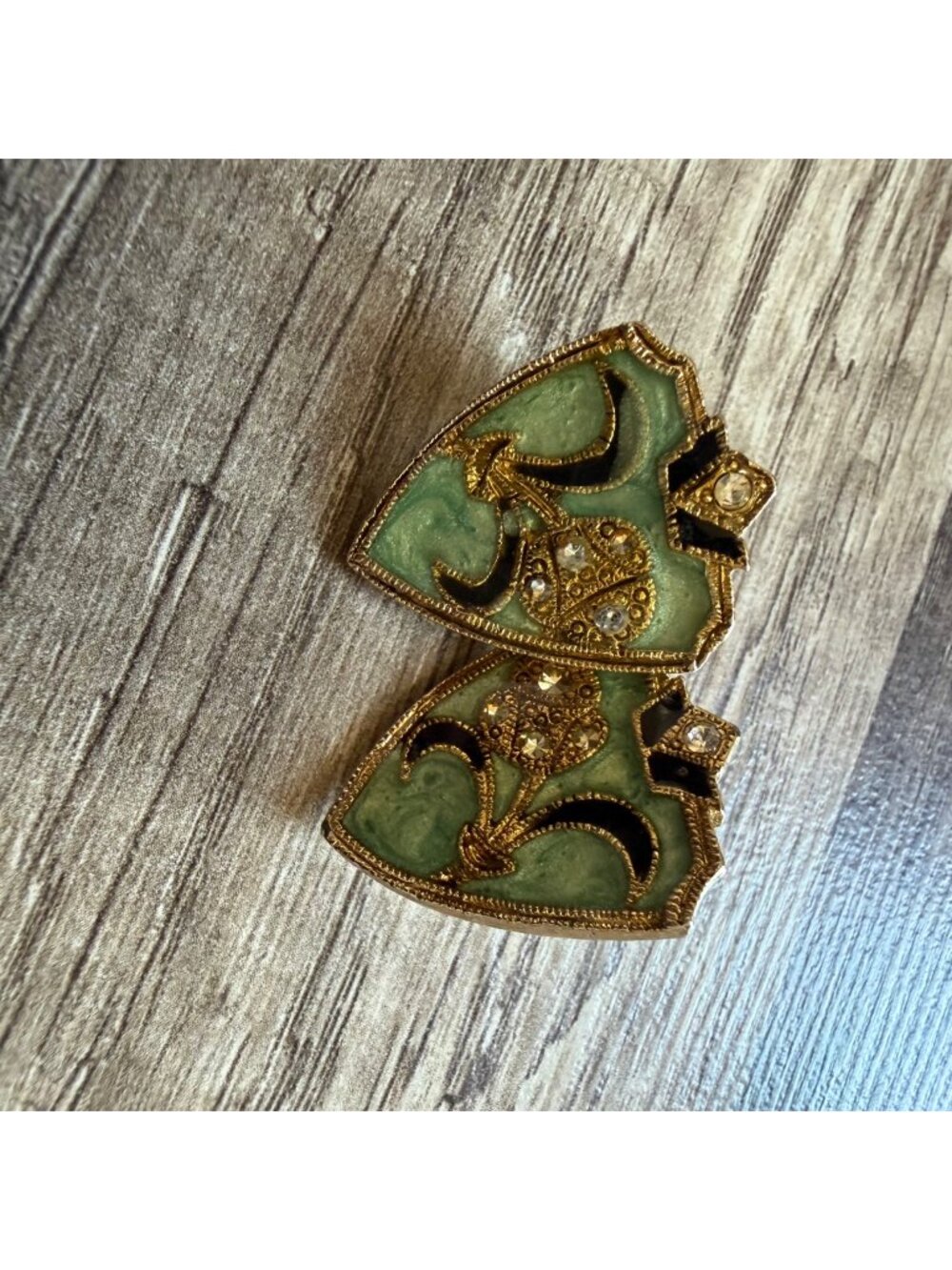 (BOGO 75% Off)  Vintage Two Sisters Earrings With Rhinestones